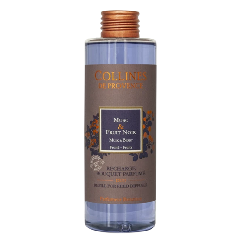Collines de Provence Recharge Bouquet parfumé Musc & Fruit Noir 200ml