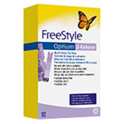 FreeStyle Optium B-Ketone 10 électrodes