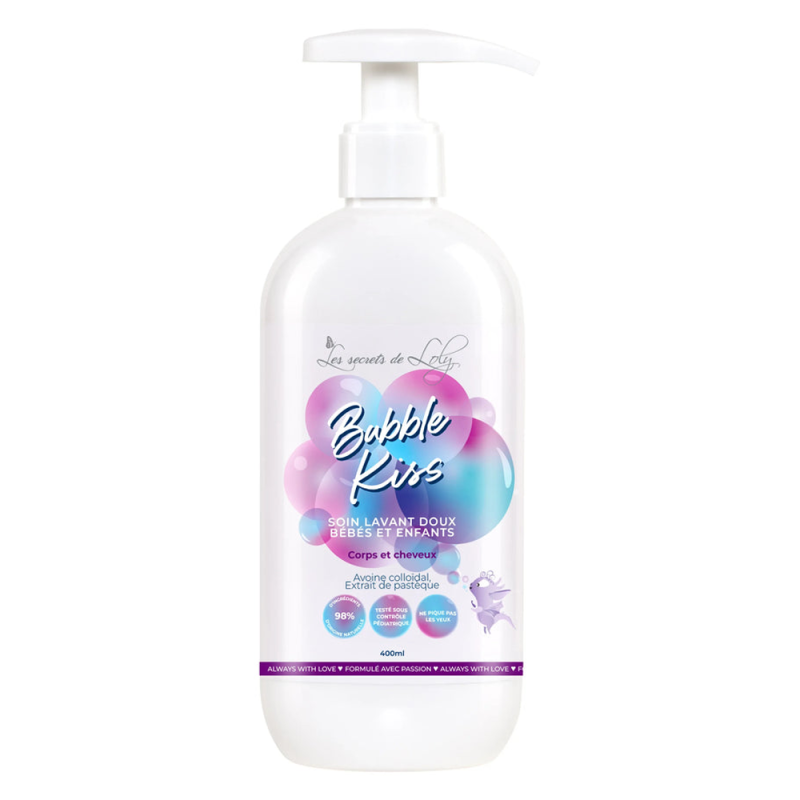 Les Secrets de Loly Bubble Kiss Soin lavant doux bébés & enfants 400ml