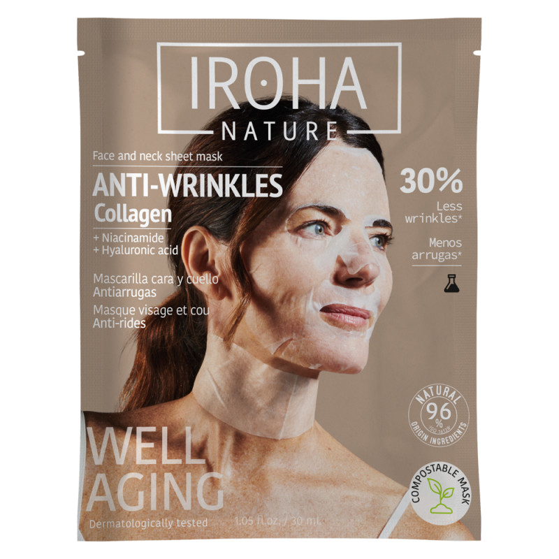 Iroha Nature Masque anti-rides au collagène 30ml