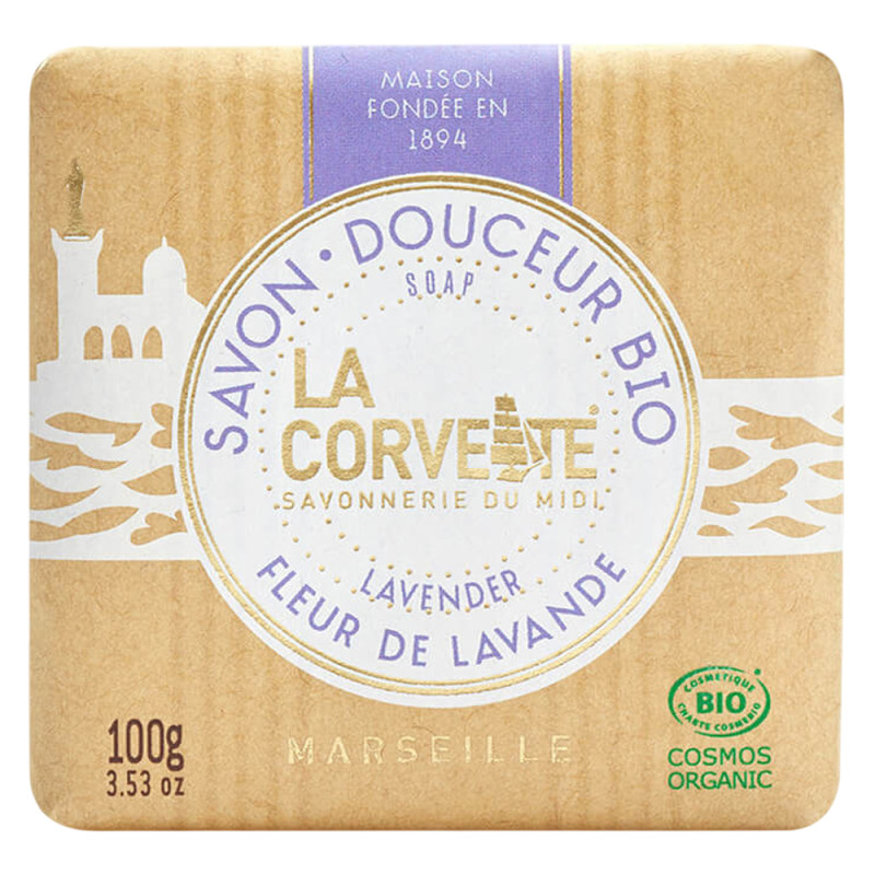 La Corvette Savon douceur fleur de lavande bio 100gr