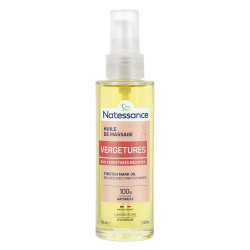Natessance Huile de massage vergetures 100ml