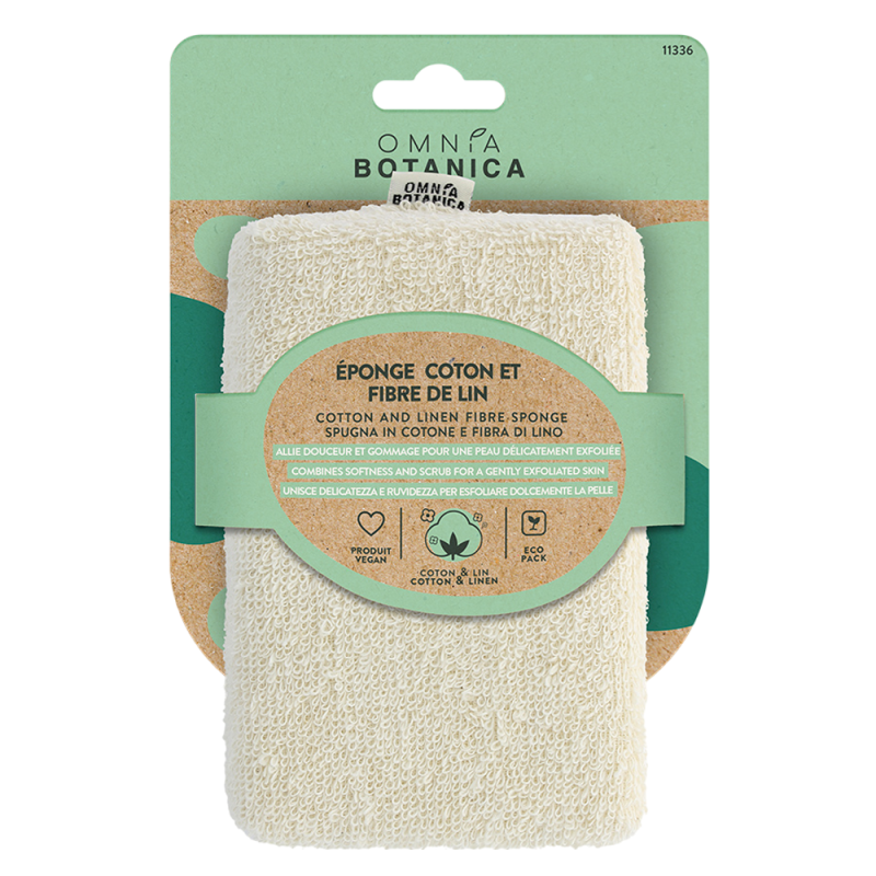 Omnia Botanica Éponge coton et fibre de lin