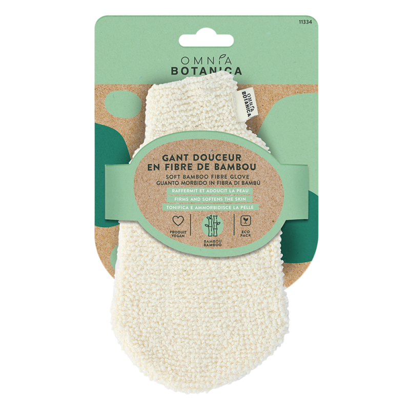 Omnia Botanica Gant Douceur en Fibre de Bambou