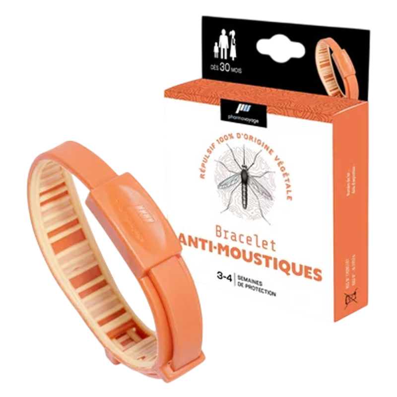 Pharmavoyage Bracelet Anti-moustiques Orange