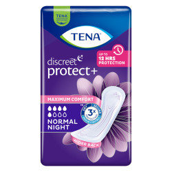 Tena Discreet Protect+ Normal Nuit Serviette pour fuites urinaires 10 pièces