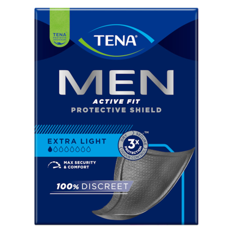 Tena Men Active Fit Extra Light Protections pour fuites urinaires x14