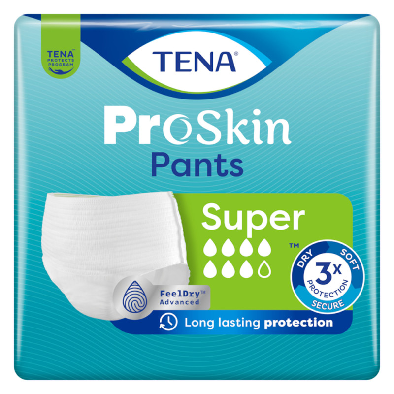 Tena Pants ProSkin Super Sous-vêtements absorbants taille L 12 pièces