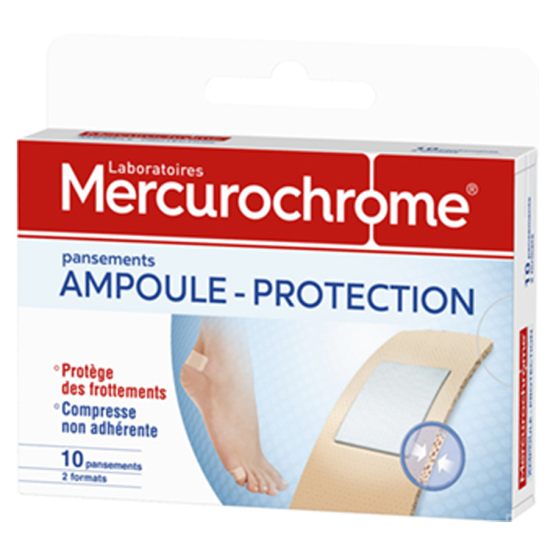 Mercurochrome Ampoule-Protection 10 pansements
