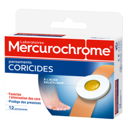 Mercurochrome 12 Pansements coricides