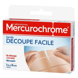 Mercurochrome Bande Découpe Facile 1m x 6cm