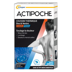 Actipoche Coussin thermique 20 x 30cm dos & ventre microbilles