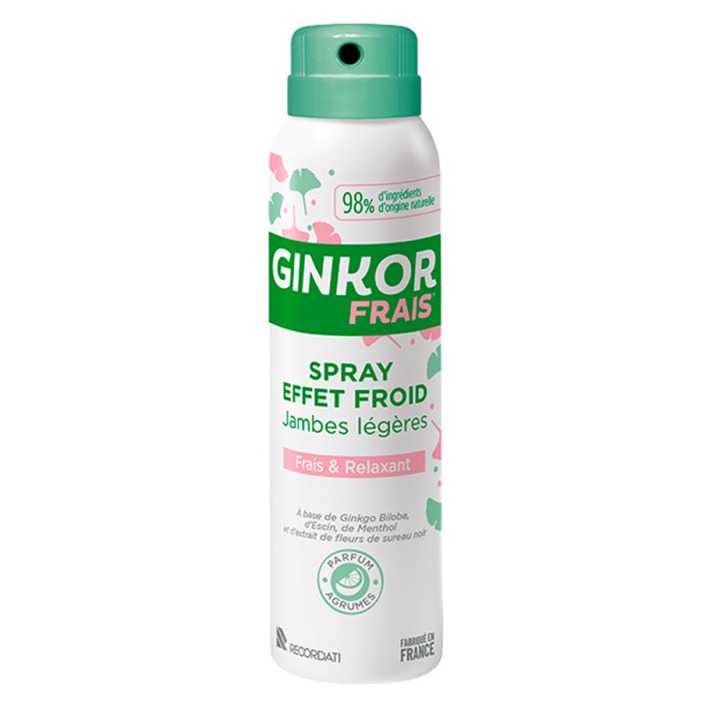 Ginkor Frais Spray Effet Froid jambes légères 125ml
