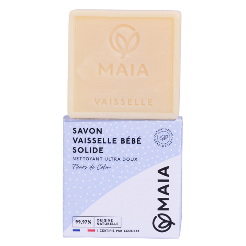 Maia Savon vaisselle solide bébé - Fleurs de coton