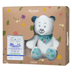 Mustela Coffret Musti Eau de soin parfumée 50ml + Peluche Ours