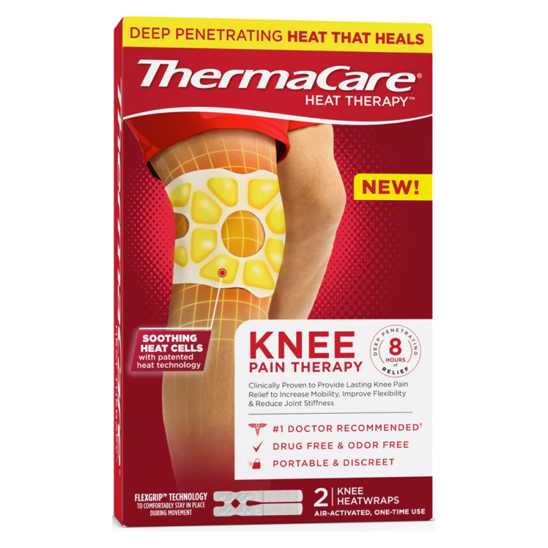 ThermaCare patch chauffant genou boîte de 2
