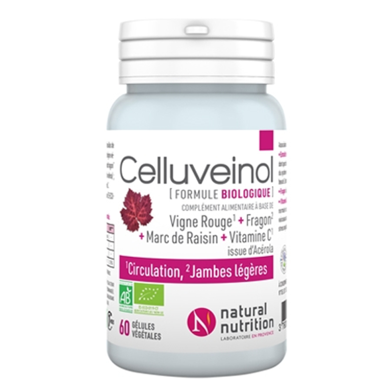 Natural Nutrition Celluveinol bio 60 gélules végétales