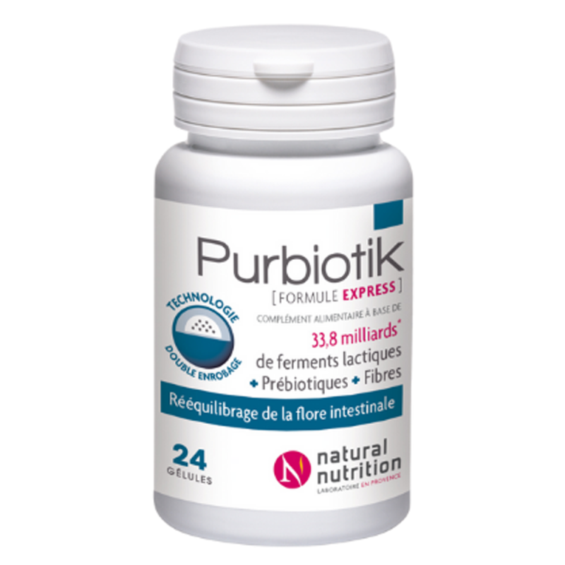 Natural Nutrition Purbiotik Formule Express 24 gélules