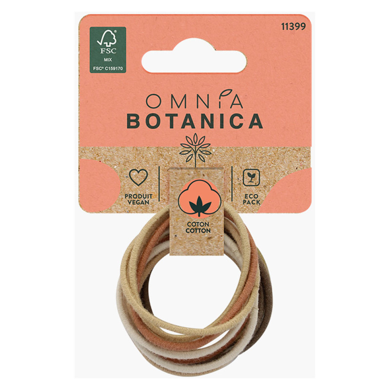 Omnia Botanica Elastiques fins en coton 2mm x12 Marrons