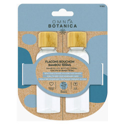 Omnia Botanica Flacons bouchon bambou 11382 -2 x 100ml