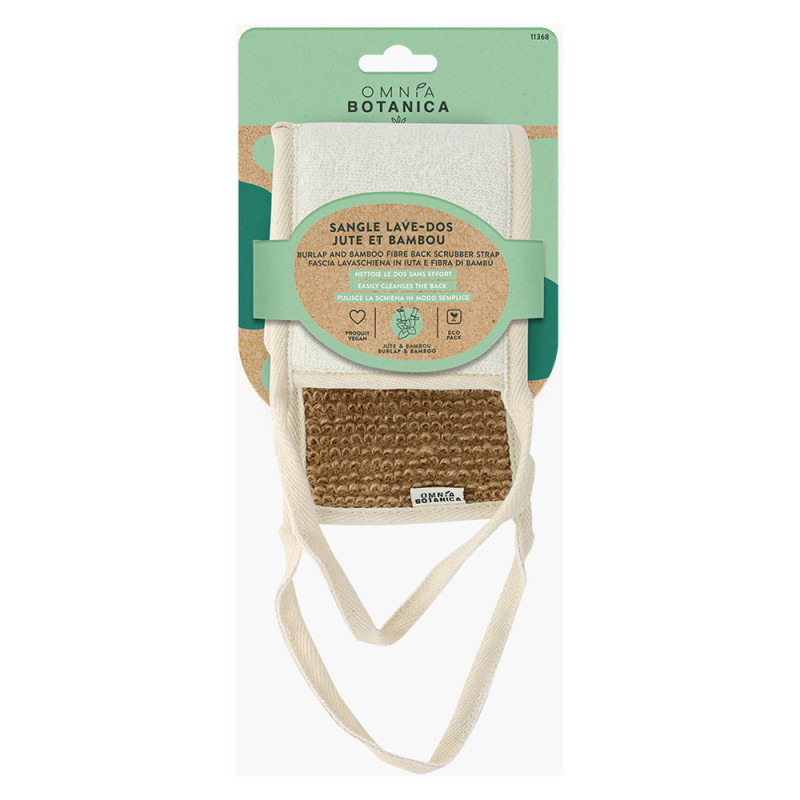 Omnia Botanica Sangle lave-dos jute et bambou 11368