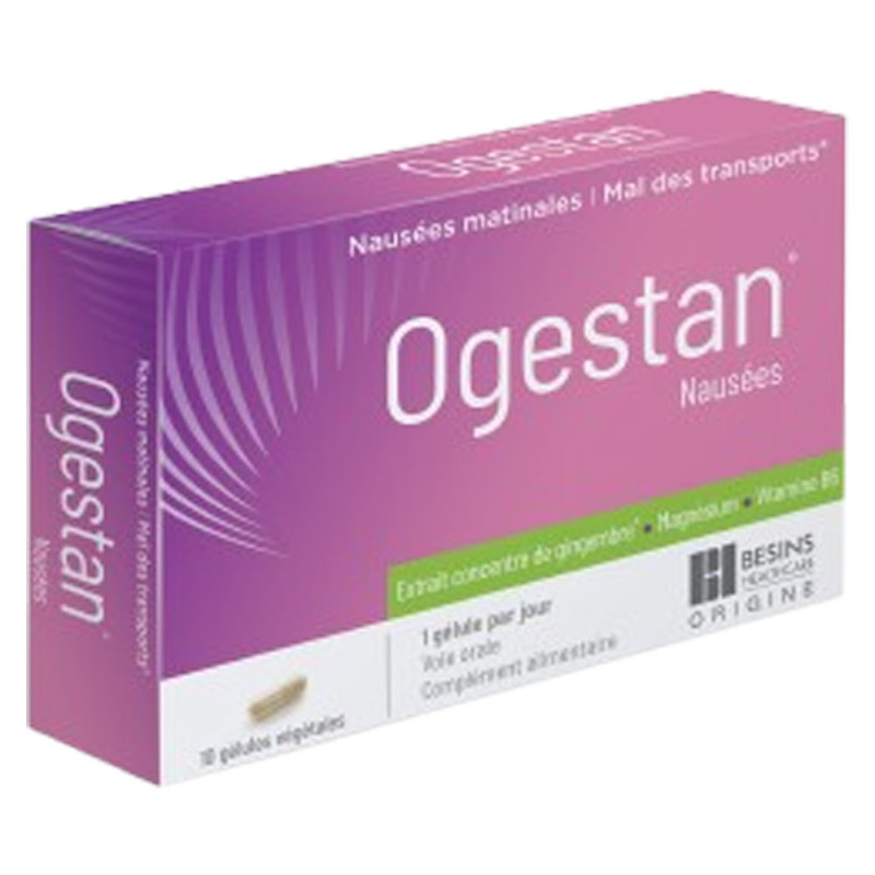 Besins Ogestan Nausées de grossesse 10 gélules