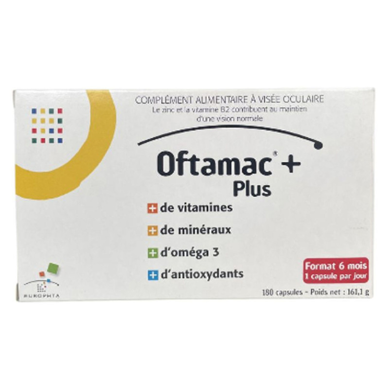 Europhta Oftamac + Vieillissement oculaire 180 capsules