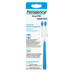 Parogencyl Gingi Pro brosse à dents souple à tête remplaçable