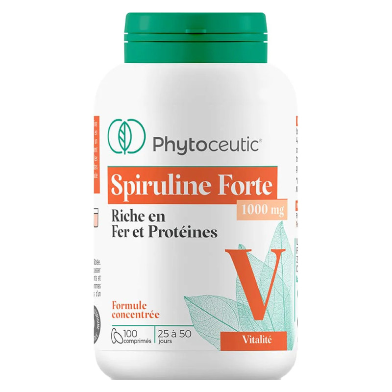 Phytoceutic Spiruline forte 1000mg 100 comprimés