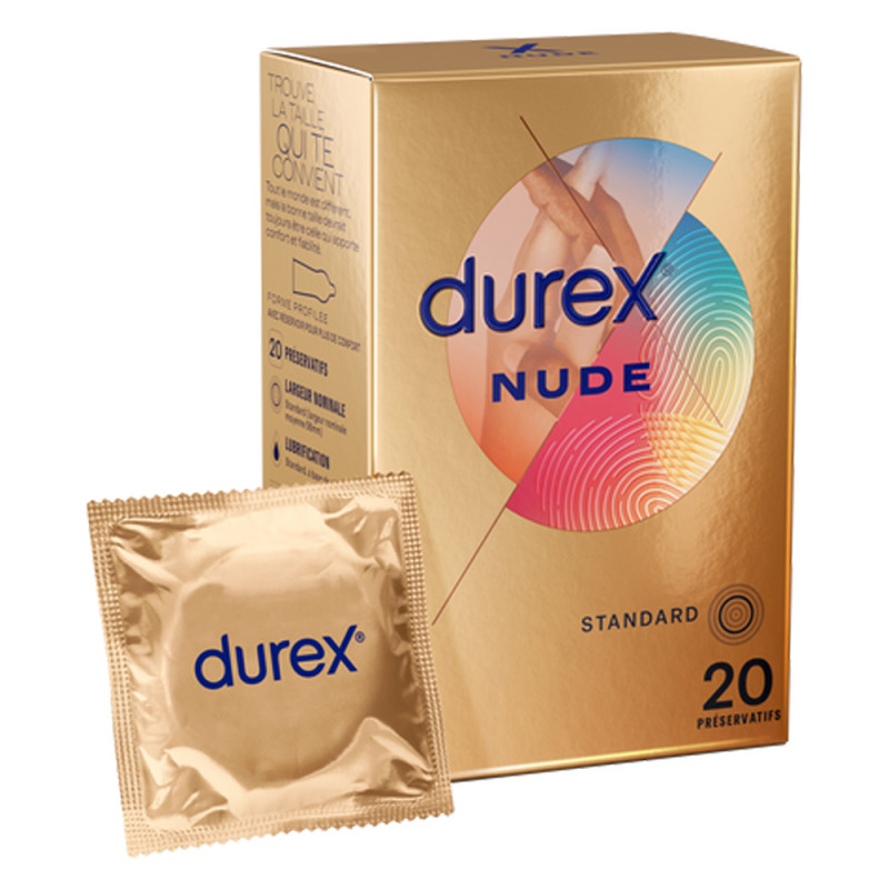 Durex Nude Ultra fin 20 préservatifs