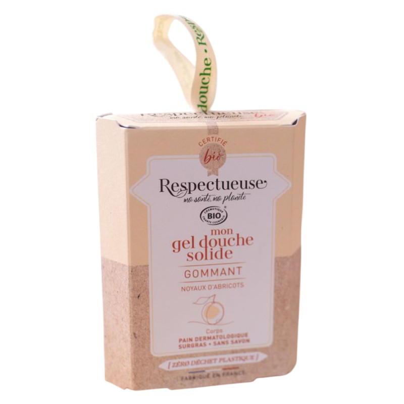 Respectueuse Del douche solide Gommant bio 75gr
