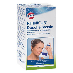 Rhinicur Douche nasale + Sel de rinçage nasal 4 sachets