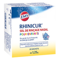 Rhinicur Sel de Rinçage Nasal pour enfants 20 sachets