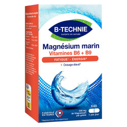 B-Technie Magnésium Marin Vitamine B6 + B9 - 40 gelules