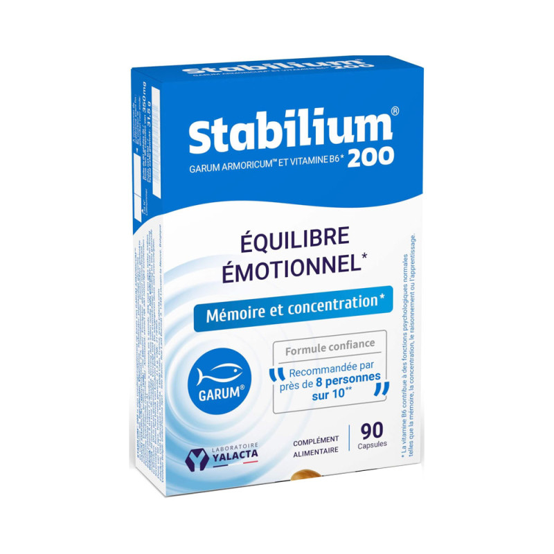 Yalacta Stabilium 200 Équilibre émotionnel 90 capsules