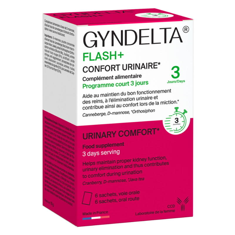 CCD Gyndelta Flash+ Confort urinaire 6 sachets