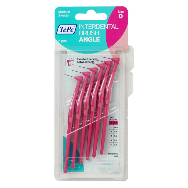 TePe Brossettes interdentaires Angle 0,4mm Rose 6 pièces