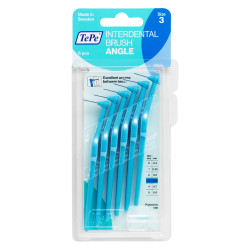 TePe Brossettes interdentaires Angle 0,6mm Bleu 6 pièces
