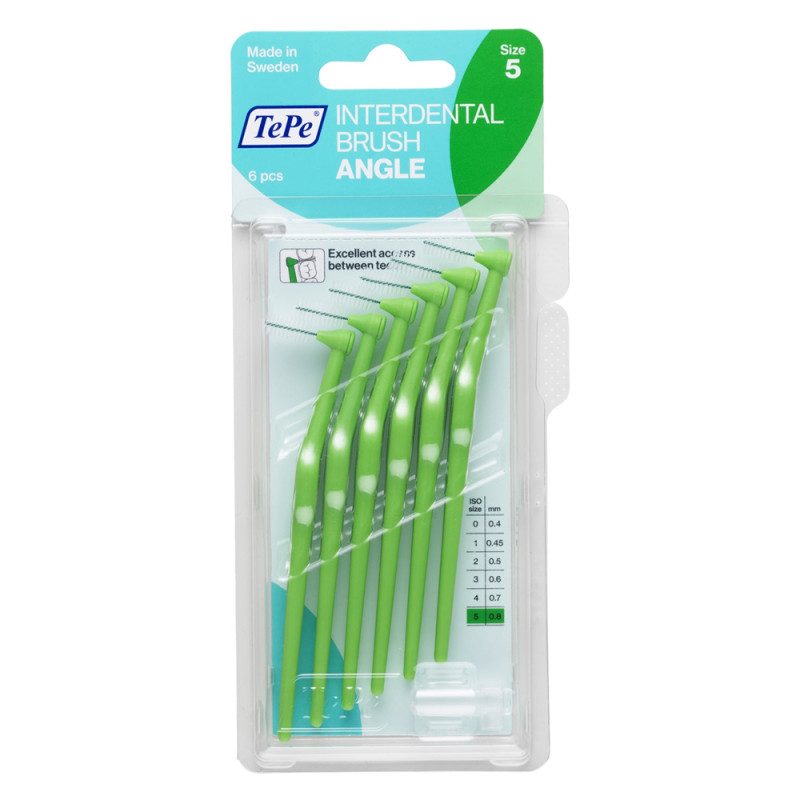 TePe Brossettes interdentaires Angle 0,8mm Vert 6 pièces