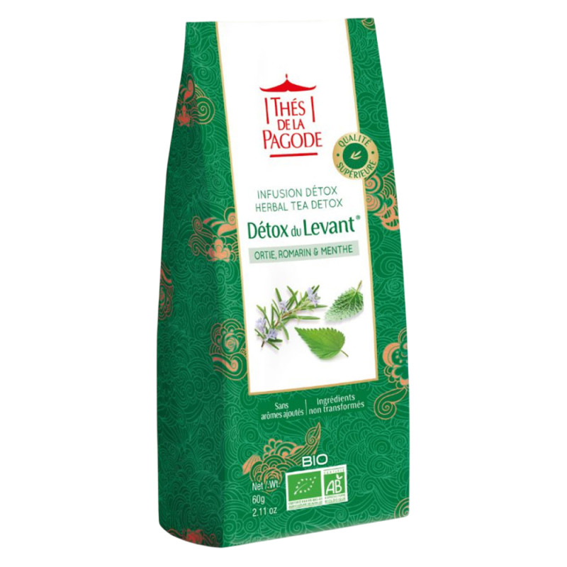 Thés de la Pagode Détox du Levant Infusion bio 60gr