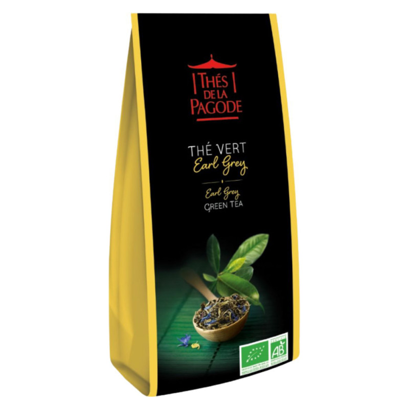 Thés de la Pagode Thé vert Earl Grey 100gr