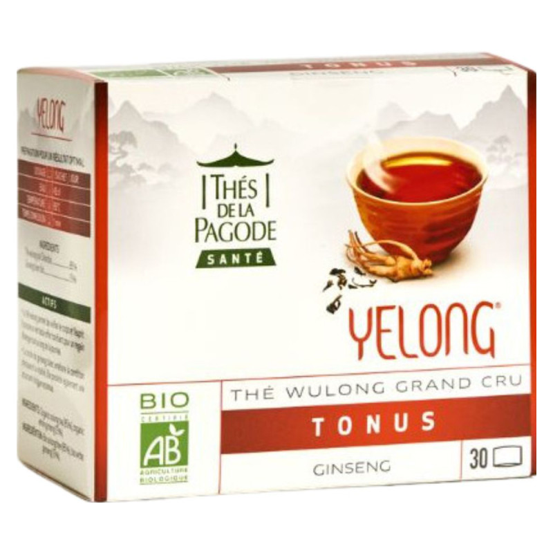 Thés de la Pagode Yelong Thé au ginseng bio 30 sachets