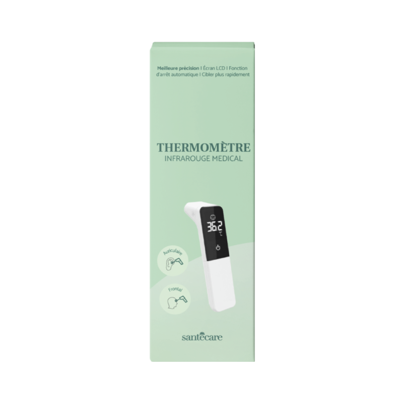 IDC Pharma Thermomètre frontal et auriculaire infrarouge