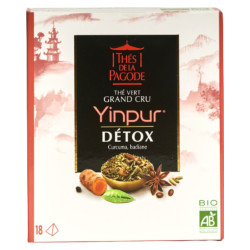 Thés de la Pagode Yinpur Thé détox 18 sachets