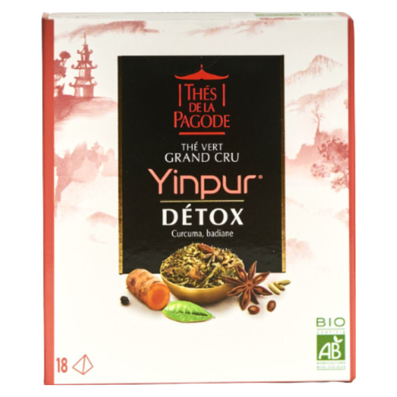 Thés de la Pagode Yinpur Thé détox 18 sachets