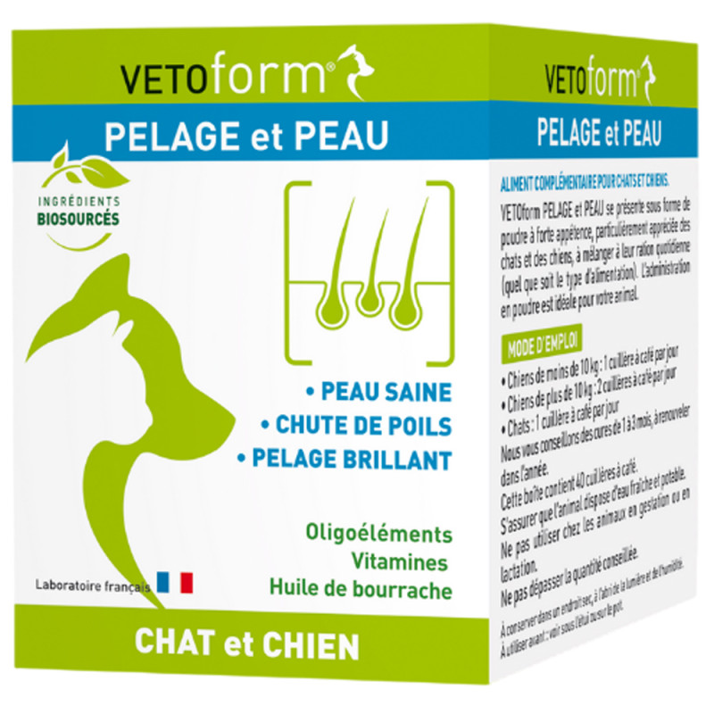 Vetoform Pelage et Peau Chat et chien 100gr
