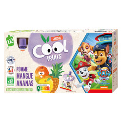 Vitabio Cool Fruits Pomme mangue ananas 12 gourdes de 90gr