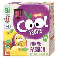 Vitabio Cool Fruits Pomme passion bio 4x90gr