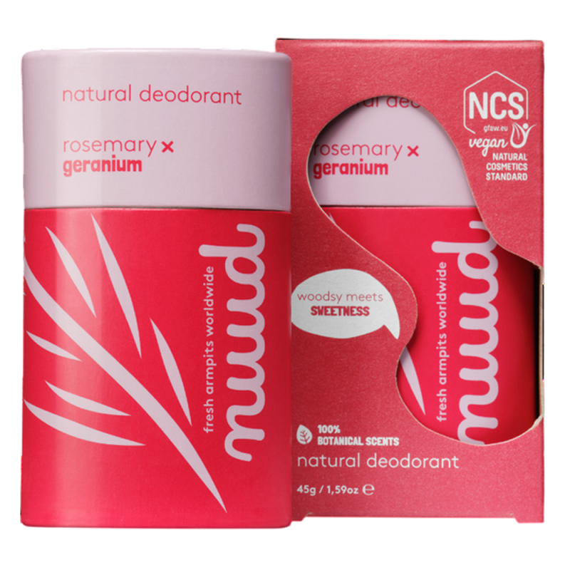 Nuud Romarin x Géranium Déodorant Stick 45gr