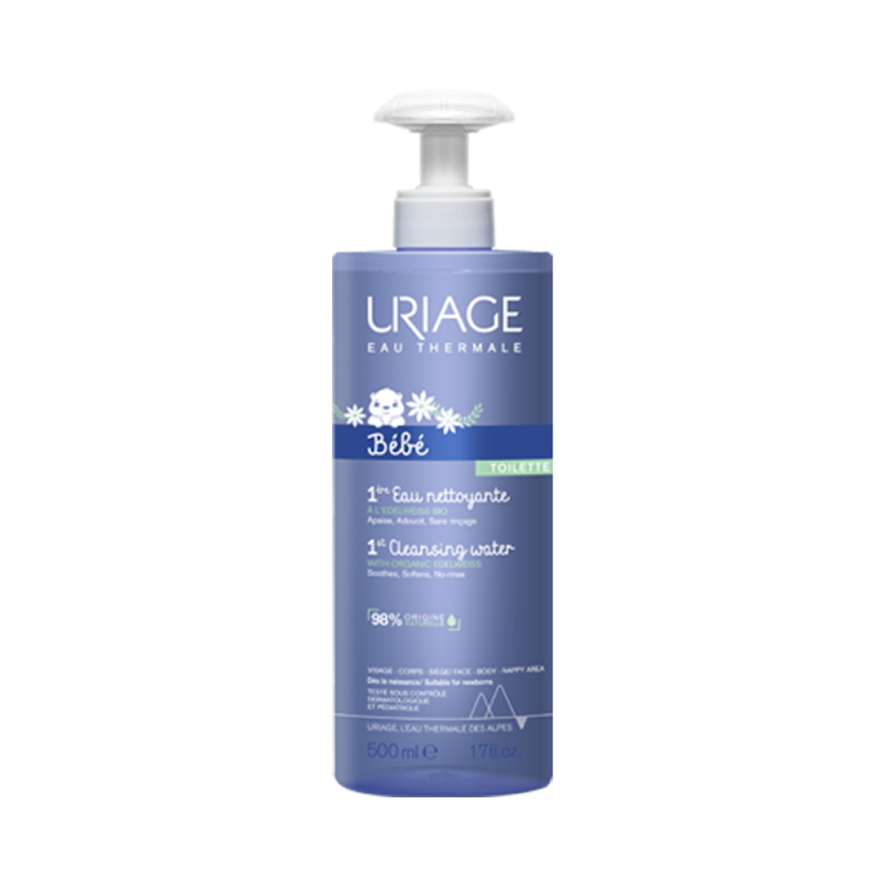 Uriage Bébé Eau nettoyante sans rinçage 1L